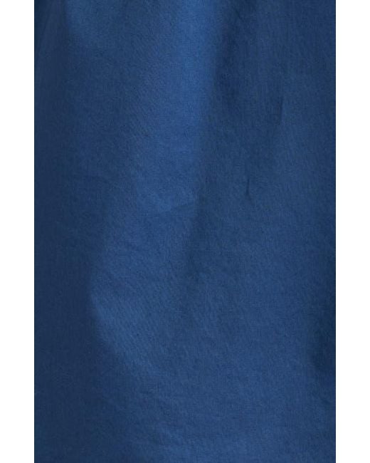 Caslon Blue Cotton Voile Popover Top