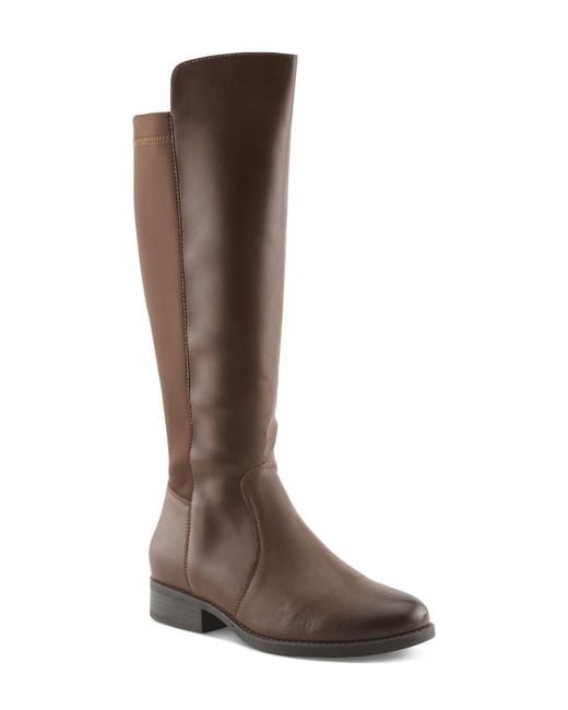 Spring Step Brown Zaya Knee High Boot