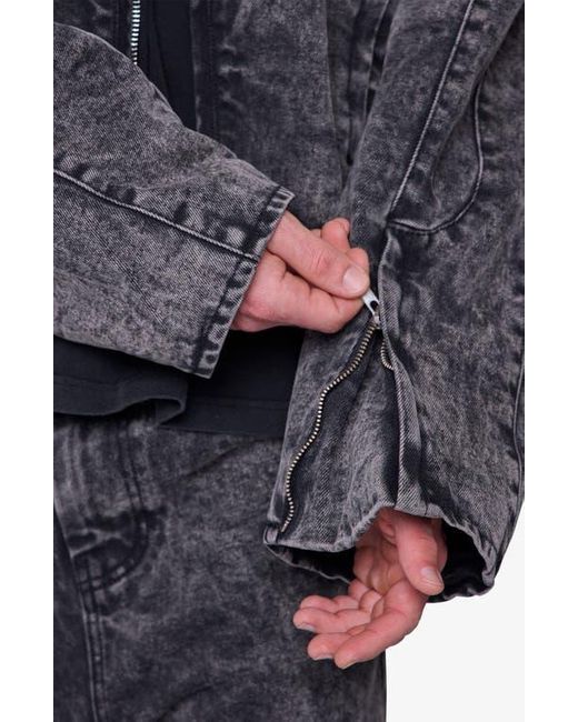 MNML Blue Moto Denim Jacket for men