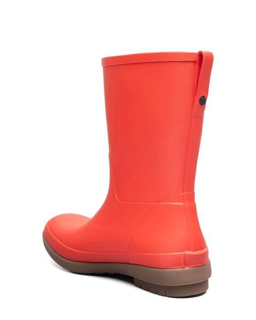 Bogs Red Amanda Ii Waterproof Rain Boot