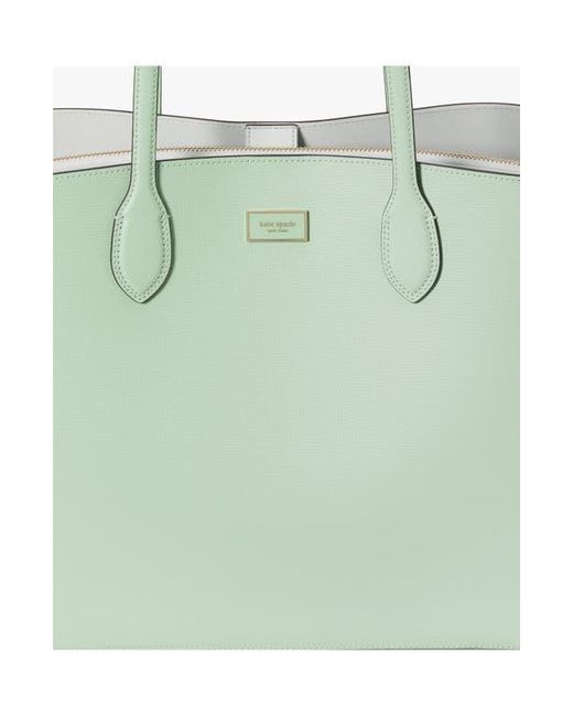 Kate Spade Green Suite Large Leather Tote