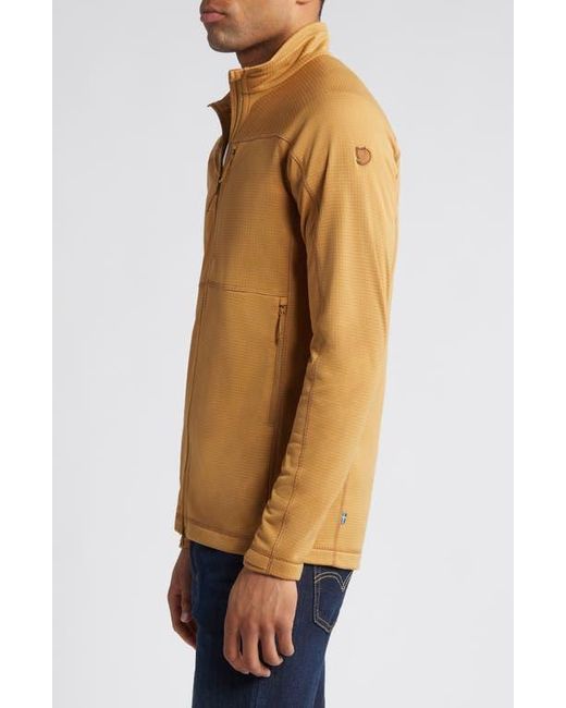 Fjallraven Blue Abisko Lite Fleece Jacket for men