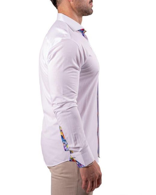 Maceoo Purple Einstein Resistance0148 Button-Up Shirt for men