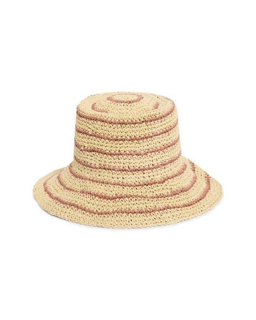 Nordstrom Natural Stripe Packable Lantern Hat
