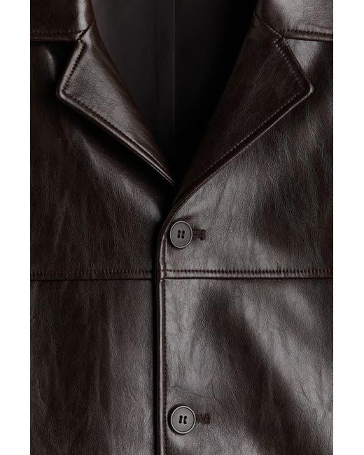 H&M Black Coated Jacket for men