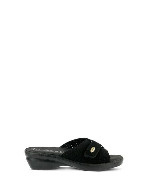 Flexus by Spring Step Black Kea Slide Sandal