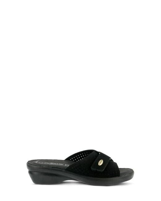 Flexus by Spring Step Black Kea Slide Sandal