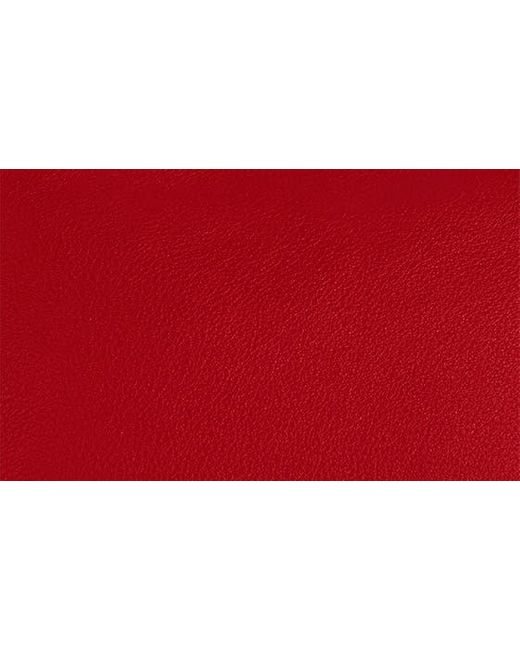 KUSSHI Red Signature Leather Makeup Bag