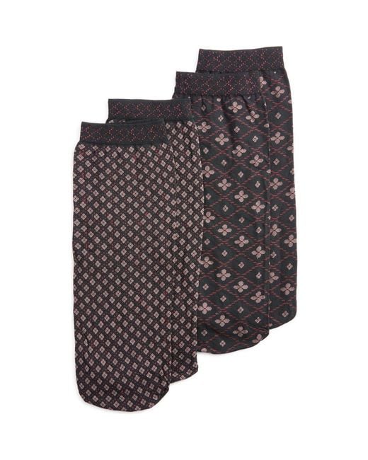 Oroblu Gray 2-Pack Assorted Socks