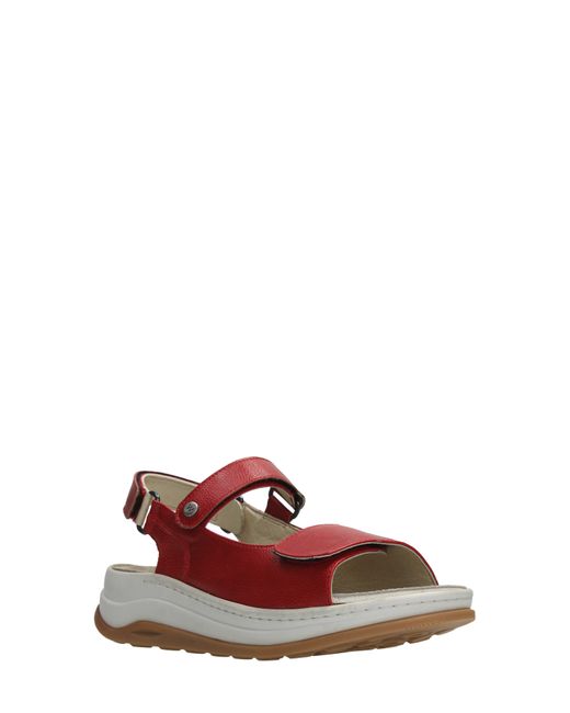 Wolky Red Adura Slingback Platform Sandal