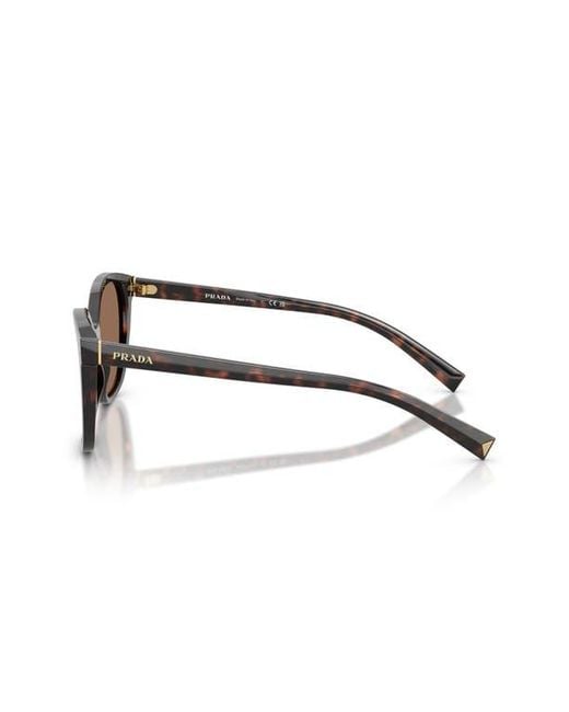 Prada Brown 53Mm Gradient Square Sunglasses