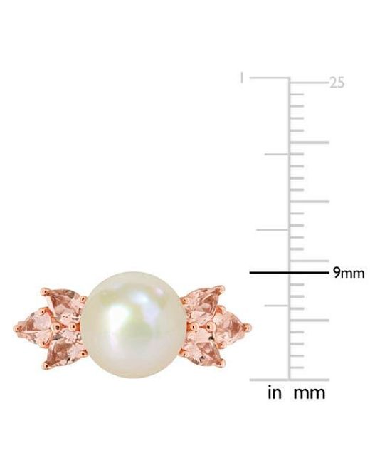 Julianna B Pink Cultured Pearl & Cocktail Ring 14K