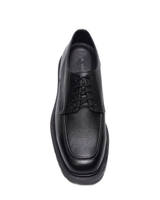A. Veer Black Morgan Lace-Up for men