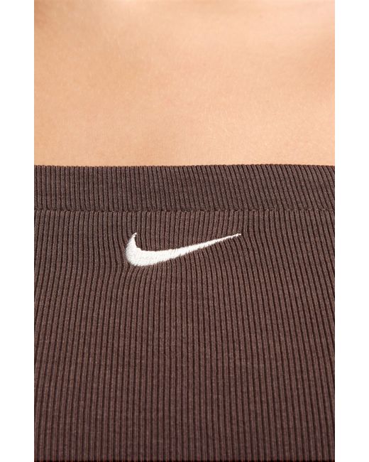 Nike Multicolor Sportswear Chill Knit Mini Rib Cami Minidress