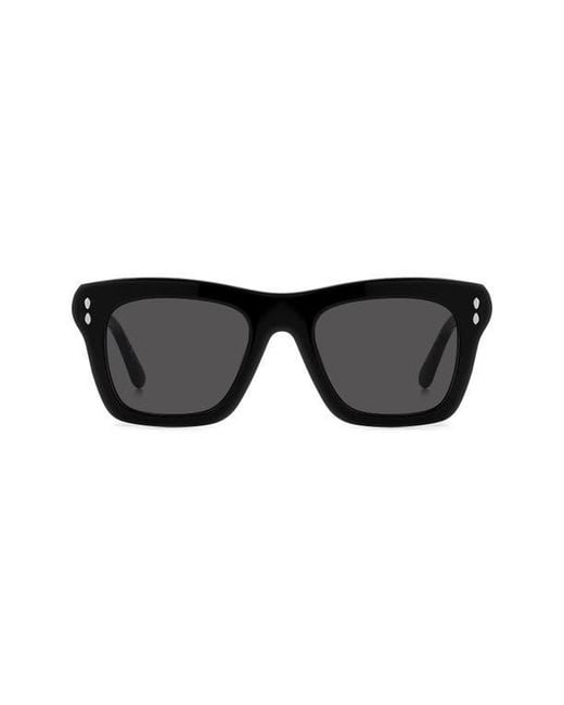 Isabel Marant Black 51Mm Rectangular Sunglasses