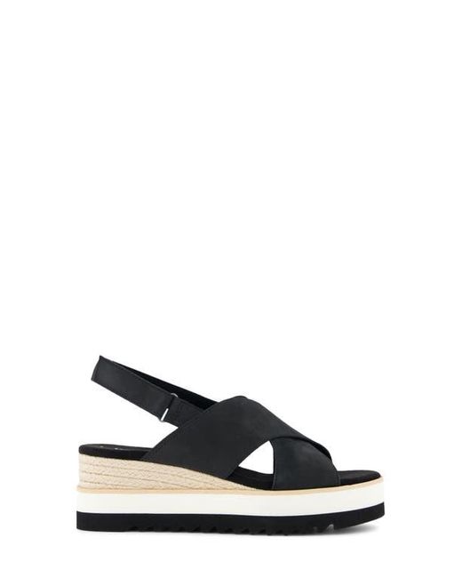 TOMS Diana Crossover Platform Wedge Sandal in Black Lyst