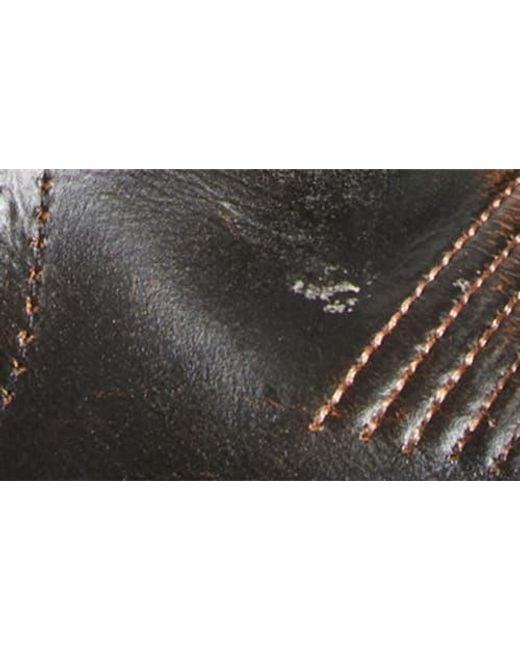 Circle Brown Contrast Embroidery Tall Western Boot