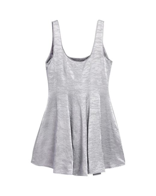 Desigual Women's Gray Metallic Fit & Flare Dress Desigual Women's Gray Metallic Fit & Flare Dress