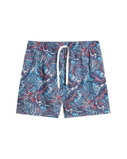 Chubbies Blue The Bahamians Classic Lined 5.5-Inch Swim Trunks for men