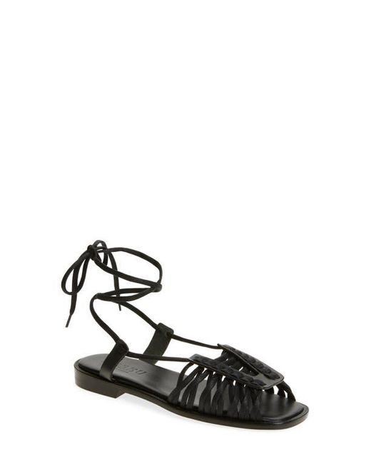 Hereu Black Consell Ankle Strap Sandal