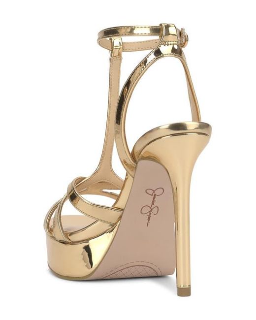 Jessica Simpson Metallic Sippete T-Strap Platform Sandal