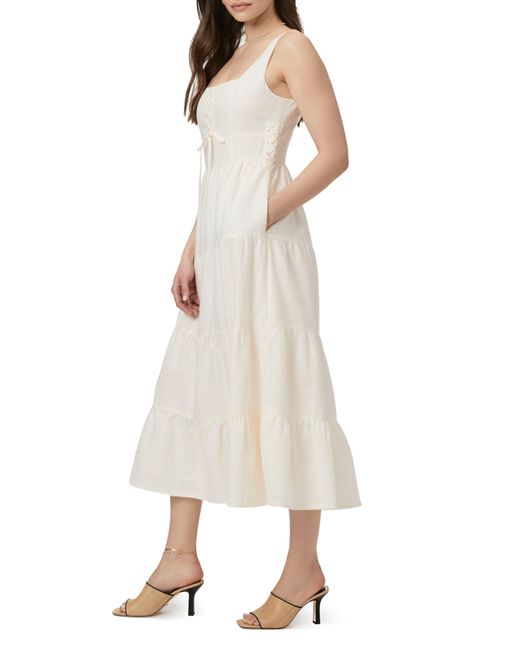 PAIGE Natural Ophella Linen & Cotton Dress