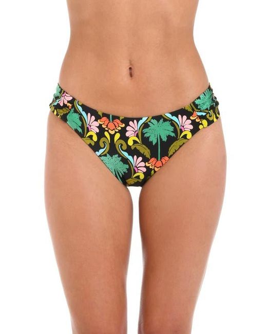 Sunshine 79 Green Mirage Shirred Side Bikini Bottoms
