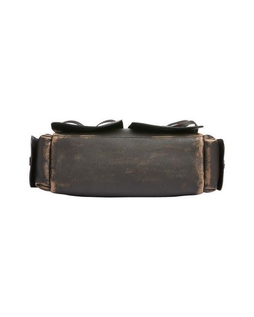 Acne Black Multipocket Washed Leather Bag