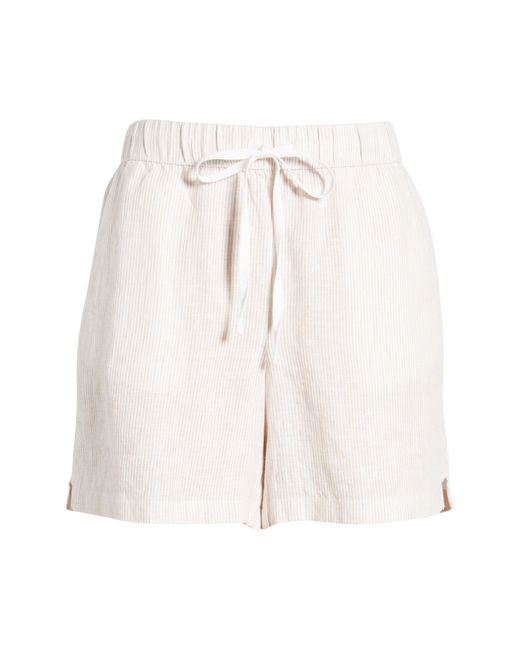 Caslon Multicolor Caslon(r) Linen Blend Drawstring Shorts