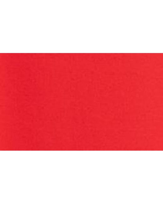 Jones New York Red Side Button Detail Crepe Top