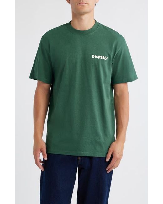 Dickies Green Gordonsville Logo Graphic T-Shirt for men
