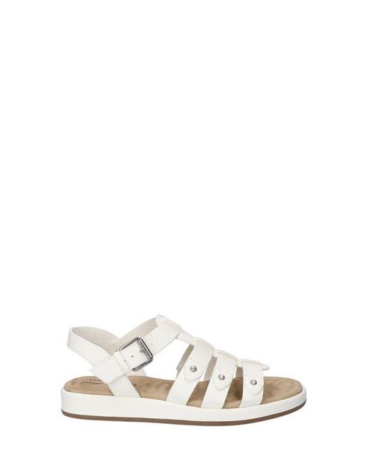 Easy Street White Chirp Quarter Strap Gladiator Sandal