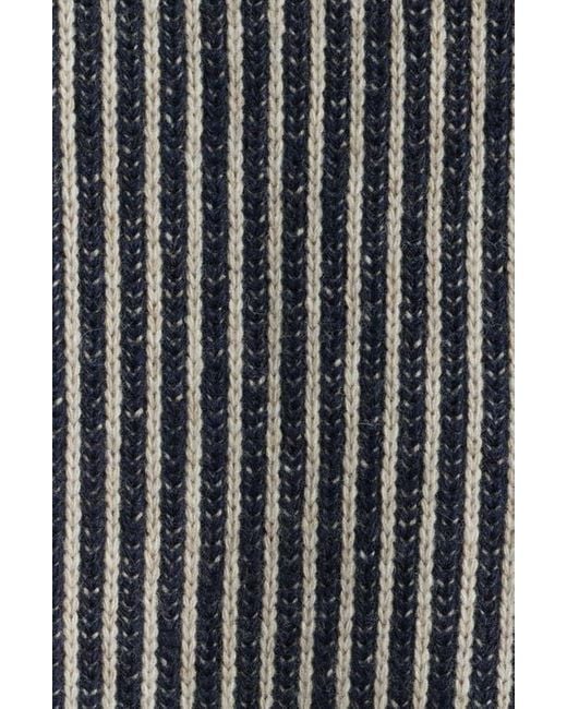 Alex Crane Gray Vale Merino Wool V-Neck Cardigan for men