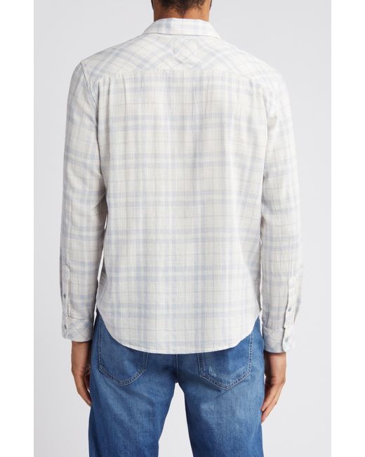 Rails White Wyatt Plaid Cotton Button-up Shirt for men