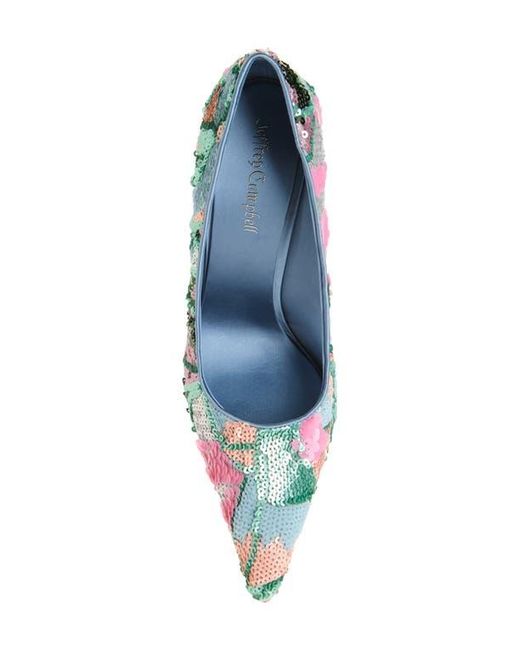Jeffrey Campbell Blue Good Sequin Pointed Toe Pump