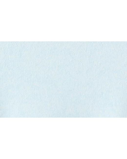 Mango Blue Mock Neck Side Slit Sweater