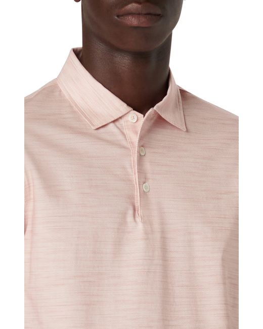 Bugatchi Natural Victor Ooohcotton Print Polo for men