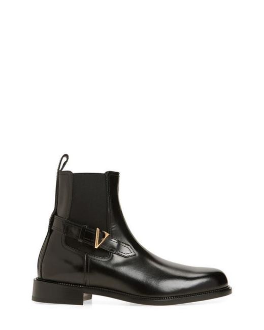 Versace Black Vlogo Chelsea Boot for men
