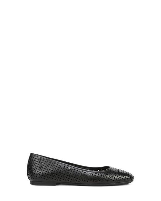 Vionic Black Orinda Perforated Ballet Flat