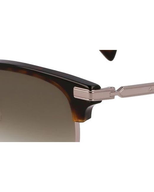 Paul Smith Brown Linden 52Mm Gradient Modified Rectangular Sunglasses for men