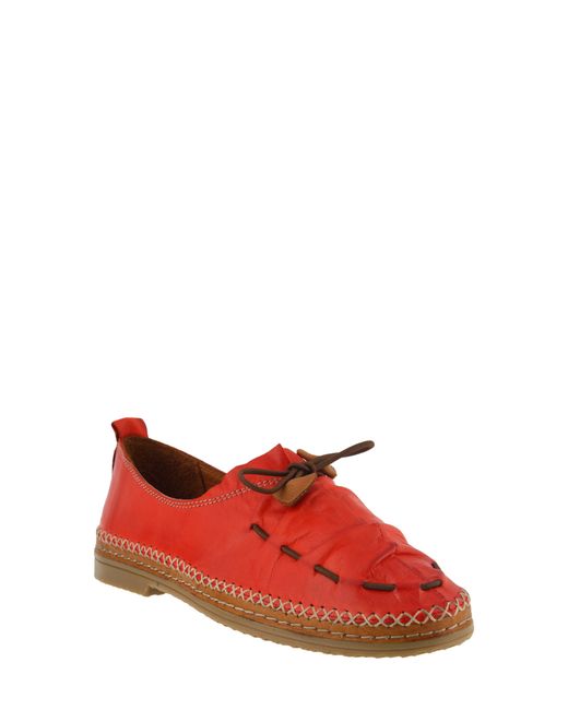 Spring Step Red Berna Flat