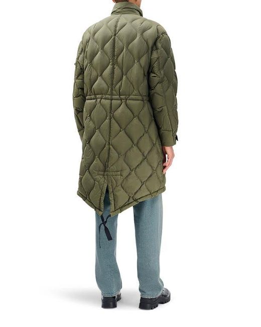 Rag & Bone Green Dane Quilted Down Parka for men