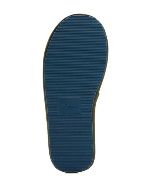 Mango Blue Slide Slipper