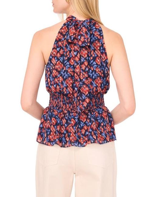 1.STATE Red Sleeveless Print Top