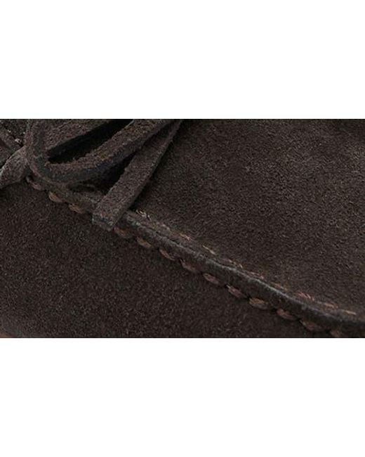 Mango Black Suede Bow Loafer