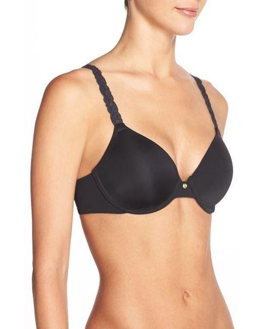 Natori Black Pure Luxe Underwire T-Shirt Bra