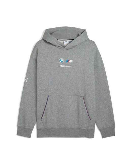 PUMA Gray X Bmw M Motorsport Graphic Hoodie for men
