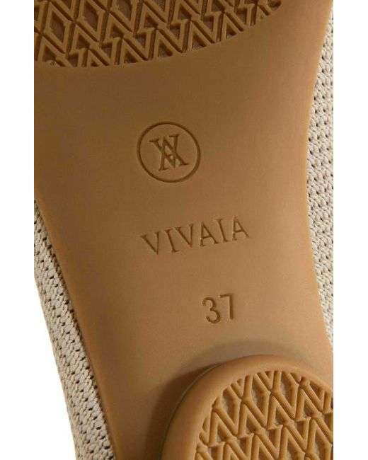 VIVAIA Natural Toe Knotted Flats
