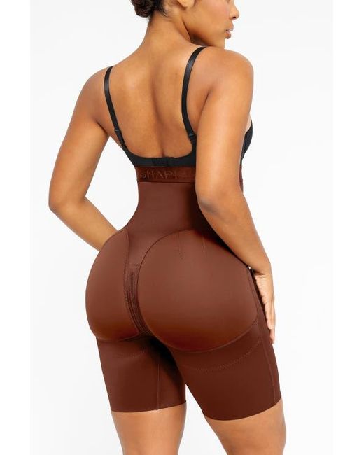 Shapellx Orange Butt-Lifting High Waist Shorts