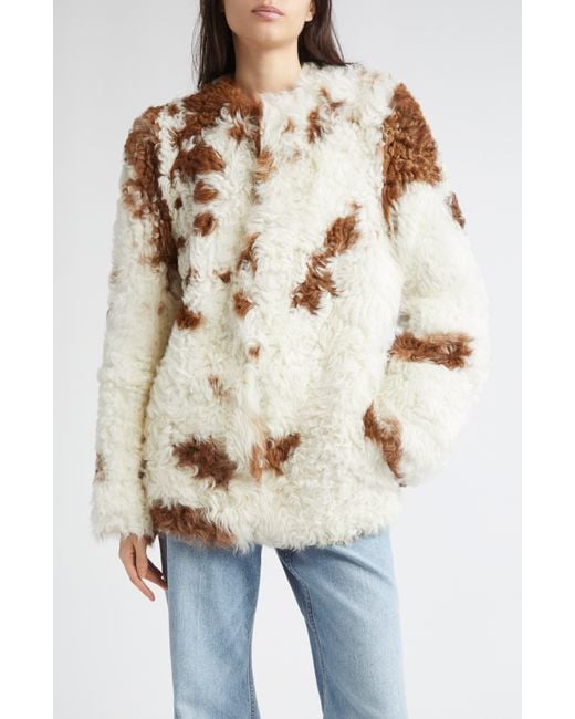 Zimmermann Natural Hypnotic Spot Genuine Shearling Jacket